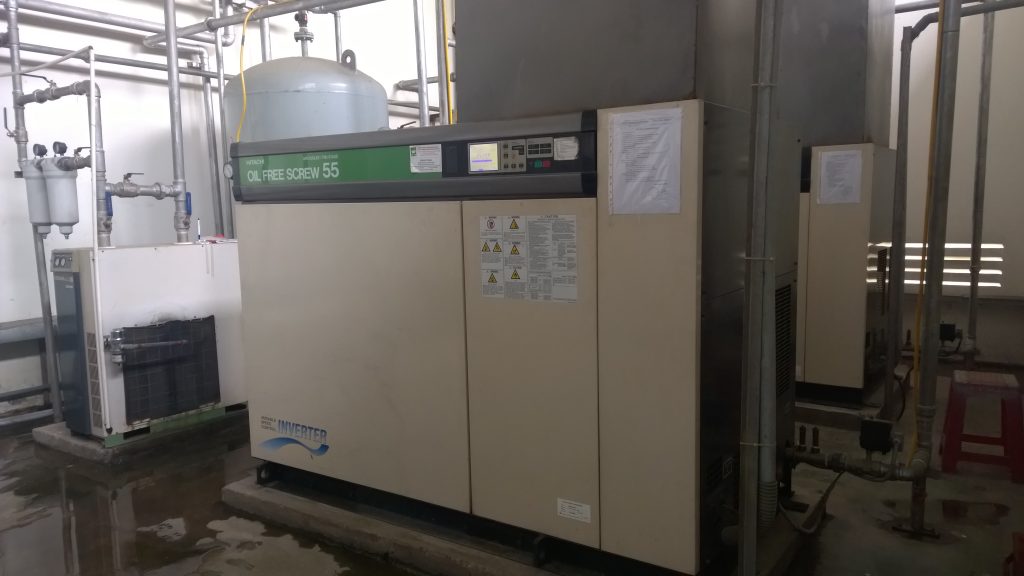 Oil-free rotary screw compressor